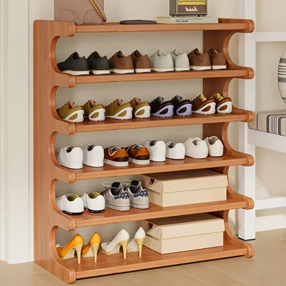 6-Tier Bamboo Shoe Rack