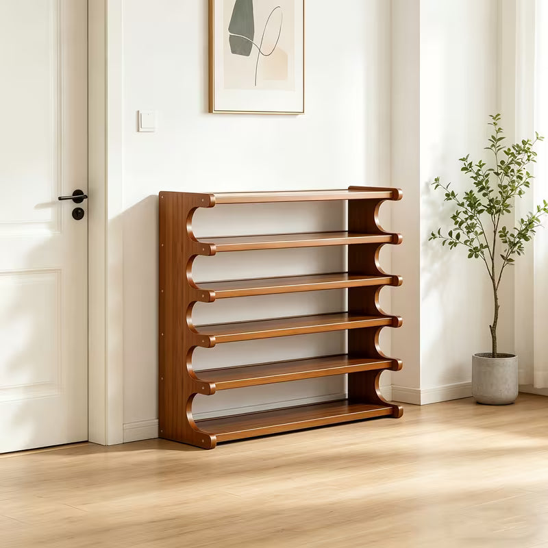 6-Tier Bamboo Shoe Rack